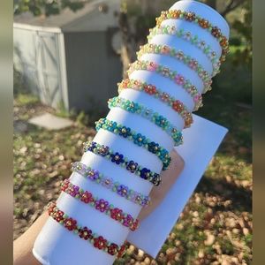 Daisy Flower Elastic Bracelet